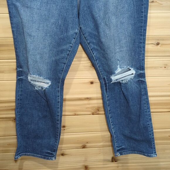 Good American Jeans Womens 18 Blue Good Legs ankle Glc1380t - Picture 3 of 10